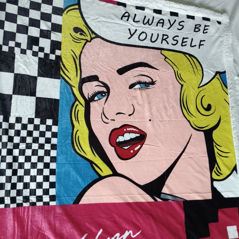 Marilyn Monroe Pop Art Soft And Comfy Big Throw Blanket Bedsure 100% Polyester